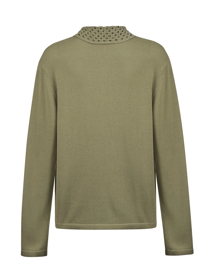 SWEATER ALGODON ORGANICO MUJER ANGELONIA VERDE ROCKFORD - 2