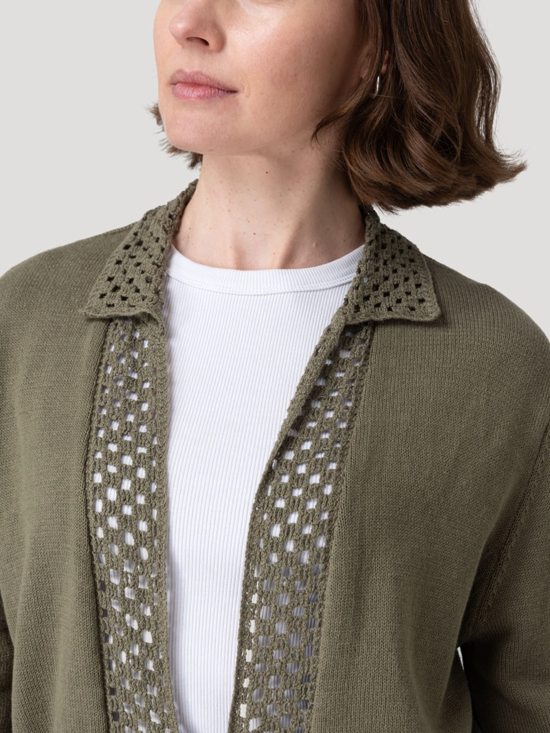 SWEATER ALGODON ORGANICO MUJER ANGELONIA VERDE ROCKFORD - 7