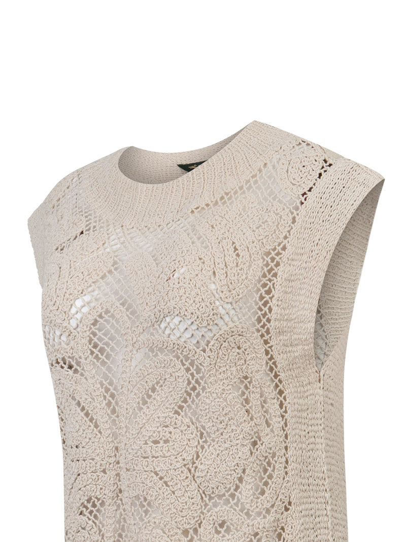 POLERA ALGODON ORGANICO MUJER KAIMANA BEIGE ROCKFORD - 4