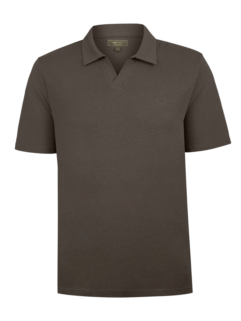 POLERA ALGODON ORGANICO HOMBRE VARY CAFE  ROCKFORD - 1
