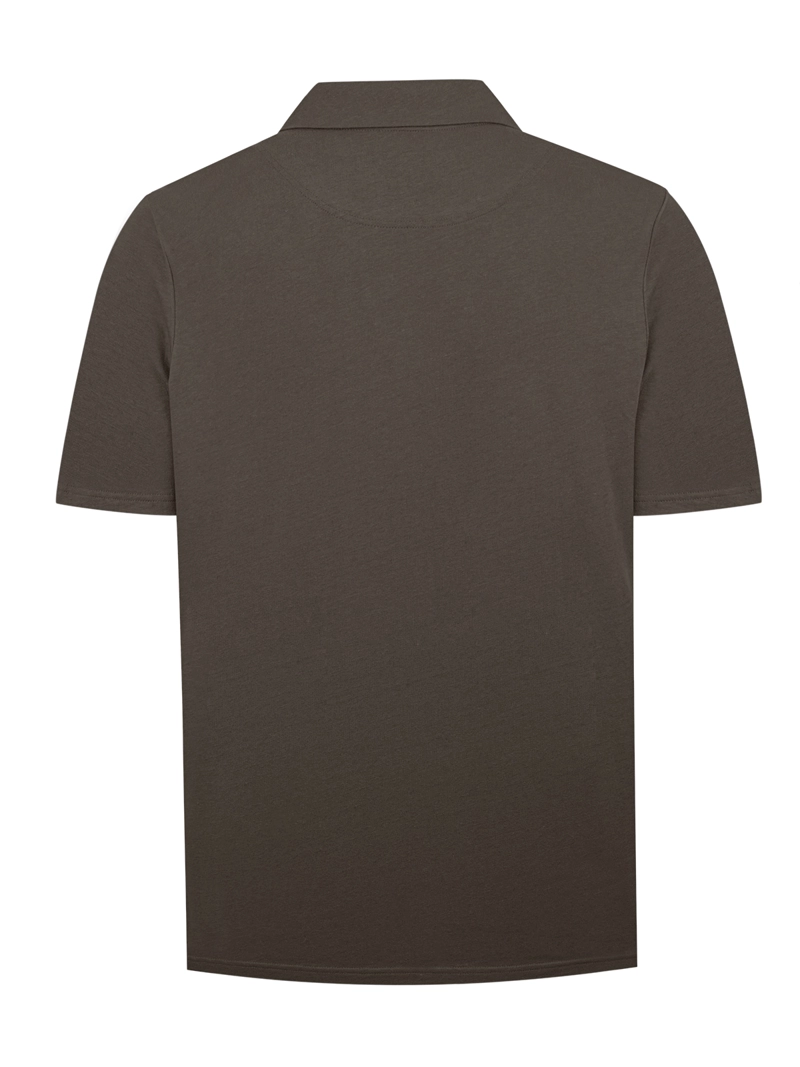 POLERA ALGODON ORGANICO HOMBRE VARY CAFE  ROCKFORD - 2