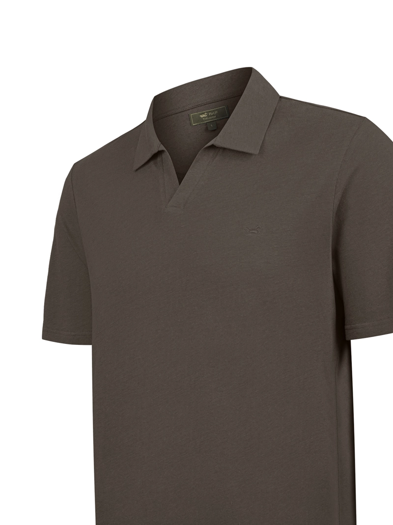 POLERA ALGODON ORGANICO HOMBRE VARY CAFE  ROCKFORD - 4