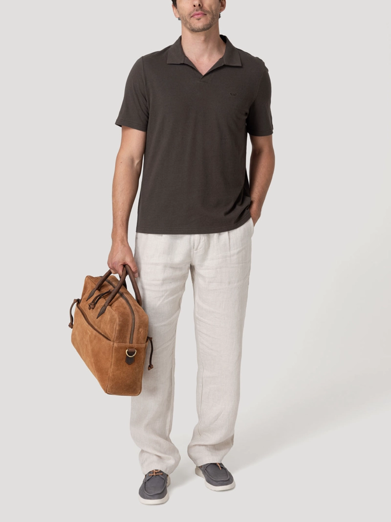 POLERA ALGODON ORGANICO HOMBRE VARY CAFE  ROCKFORD - 8