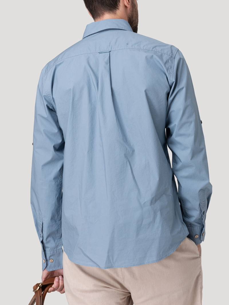 CAMISA ALGODON ORGANICO HOMBRE GALITON AZUL ROCKFORD - 6