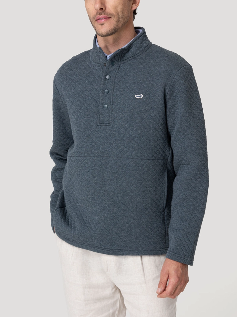POLERON ALGODON ORGANICO HOMBRE GENOVA AZUL ROCKFORD - 5