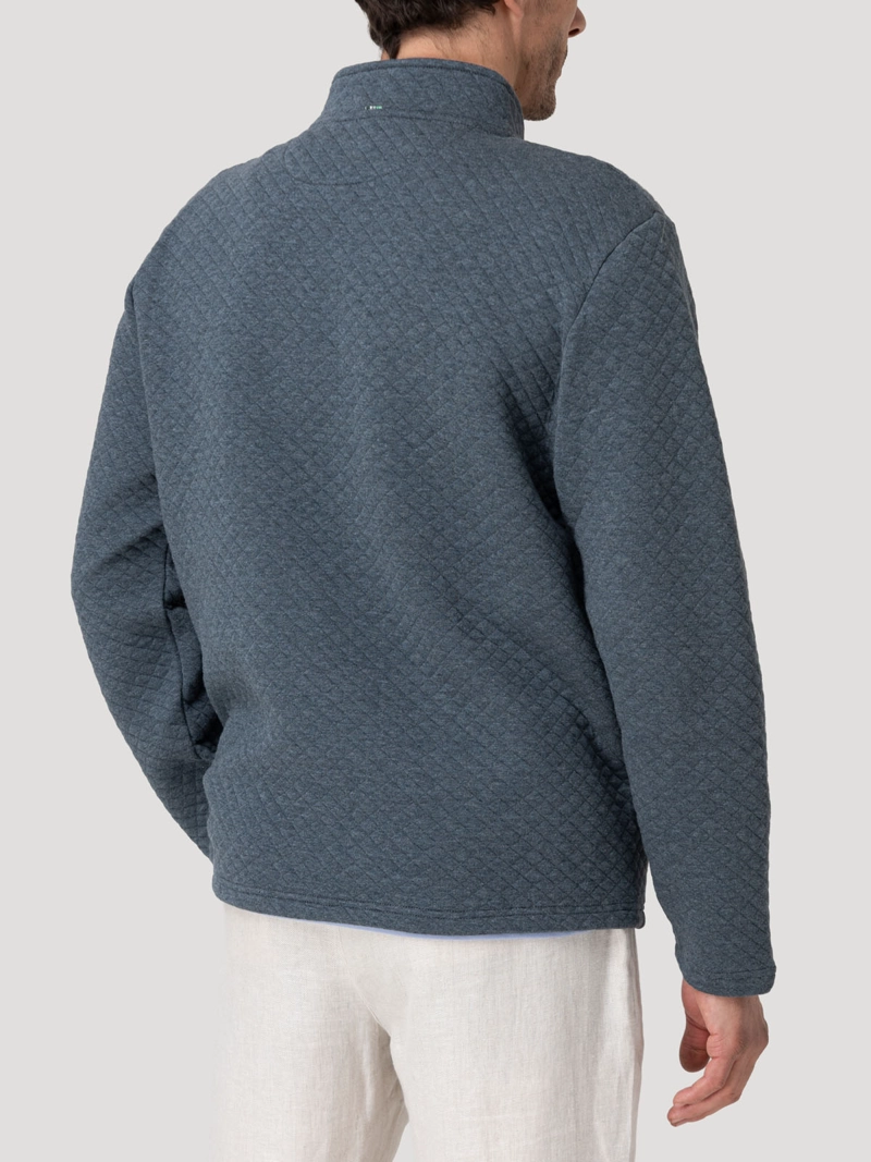 POLERON ALGODON ORGANICO HOMBRE GENOVA AZUL ROCKFORD - 6