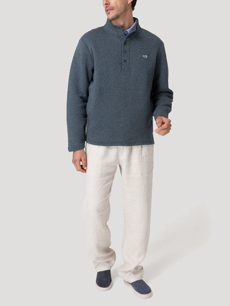 POLERON ALGODON ORGANICO HOMBRE GENOVA AZUL ROCKFORD - 8