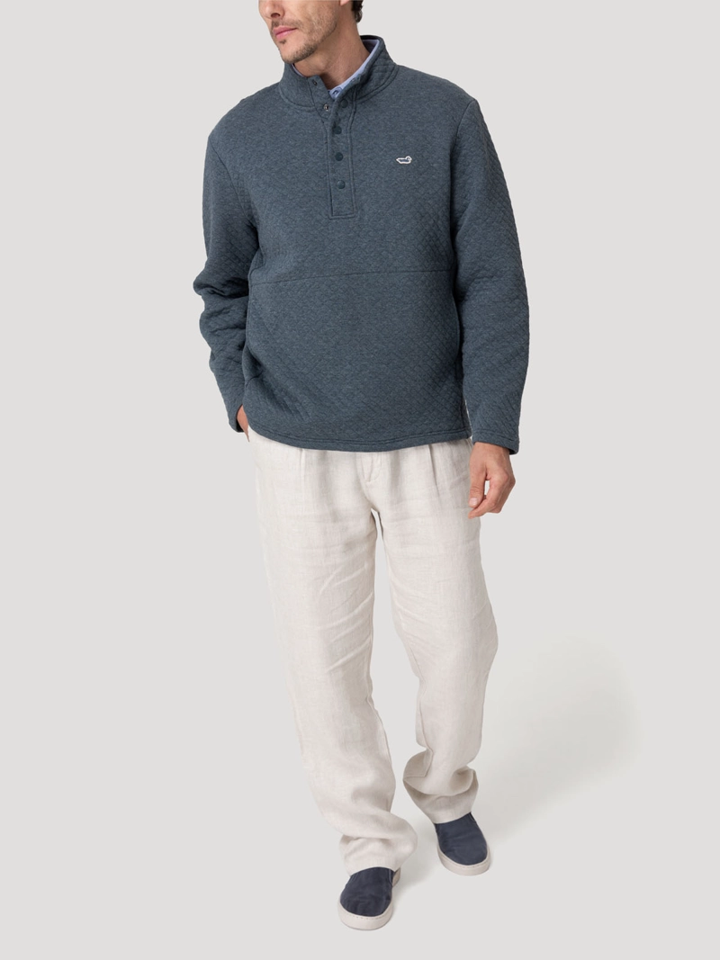 POLERON ALGODON ORGANICO HOMBRE GENOVA AZUL ROCKFORD - 9