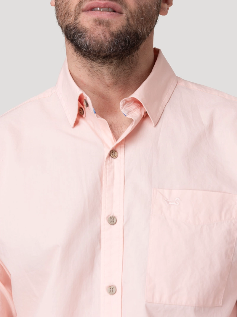 CAMISA ALGODON ORGANICO HOMBRE GALITON ROSADO ROCKFORD - 7