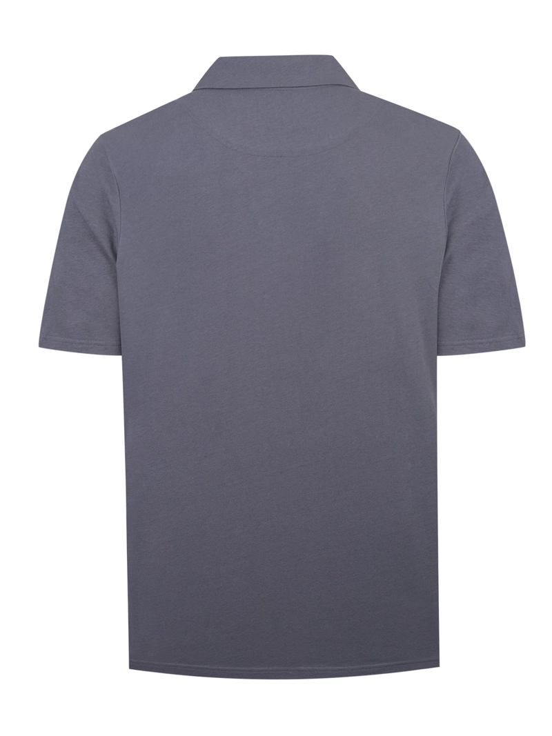POLERA ALGODON ORGANICO HOMBRE VARY AZUL ROCKFORD - 2