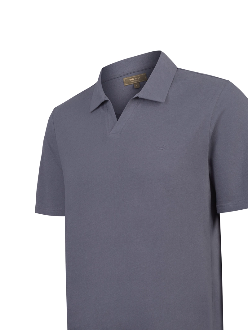 POLERA ALGODON ORGANICO HOMBRE VARY AZUL ROCKFORD - 4