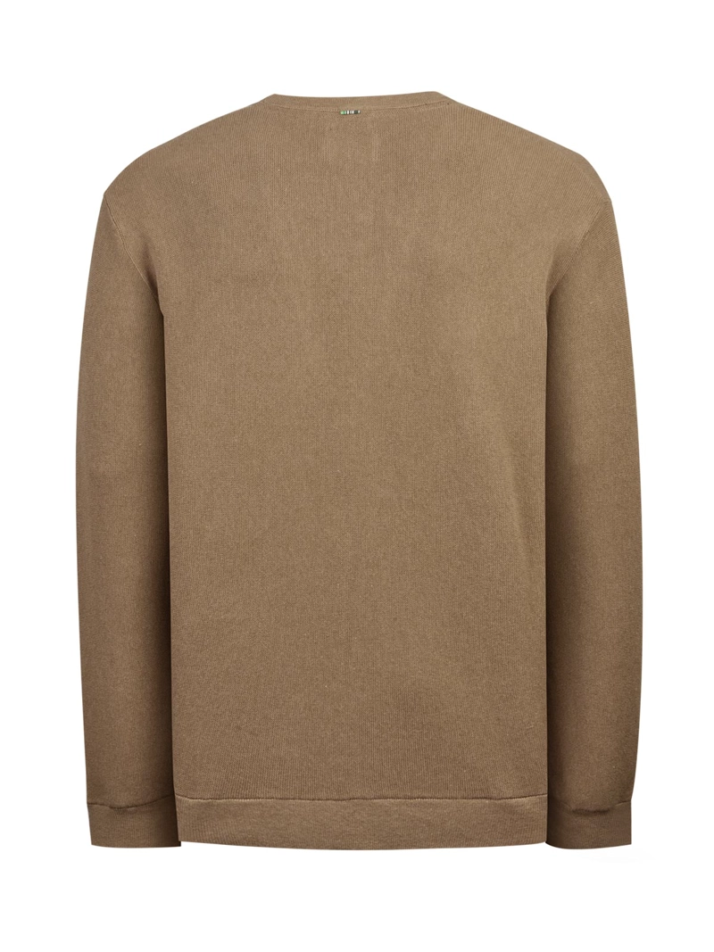 SWEATER ALGODON ORGANICO HOMBRE OLEN CAFE  ROCKFORD - 2