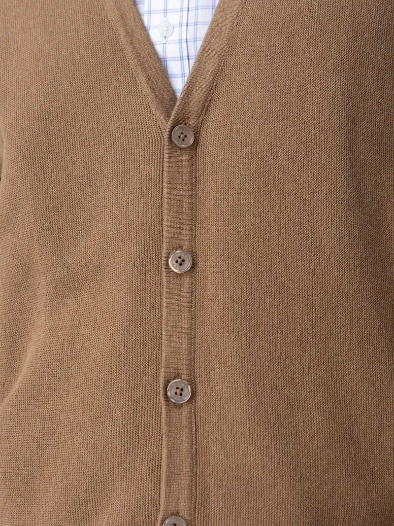 SWEATER ALGODON ORGANICO HOMBRE OLEN CAFE  ROCKFORD - 7