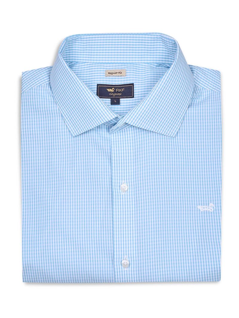 CAMISA CUELLO ITALIANO HOMBRE WF PC CELESTE ROCKFORD - 1