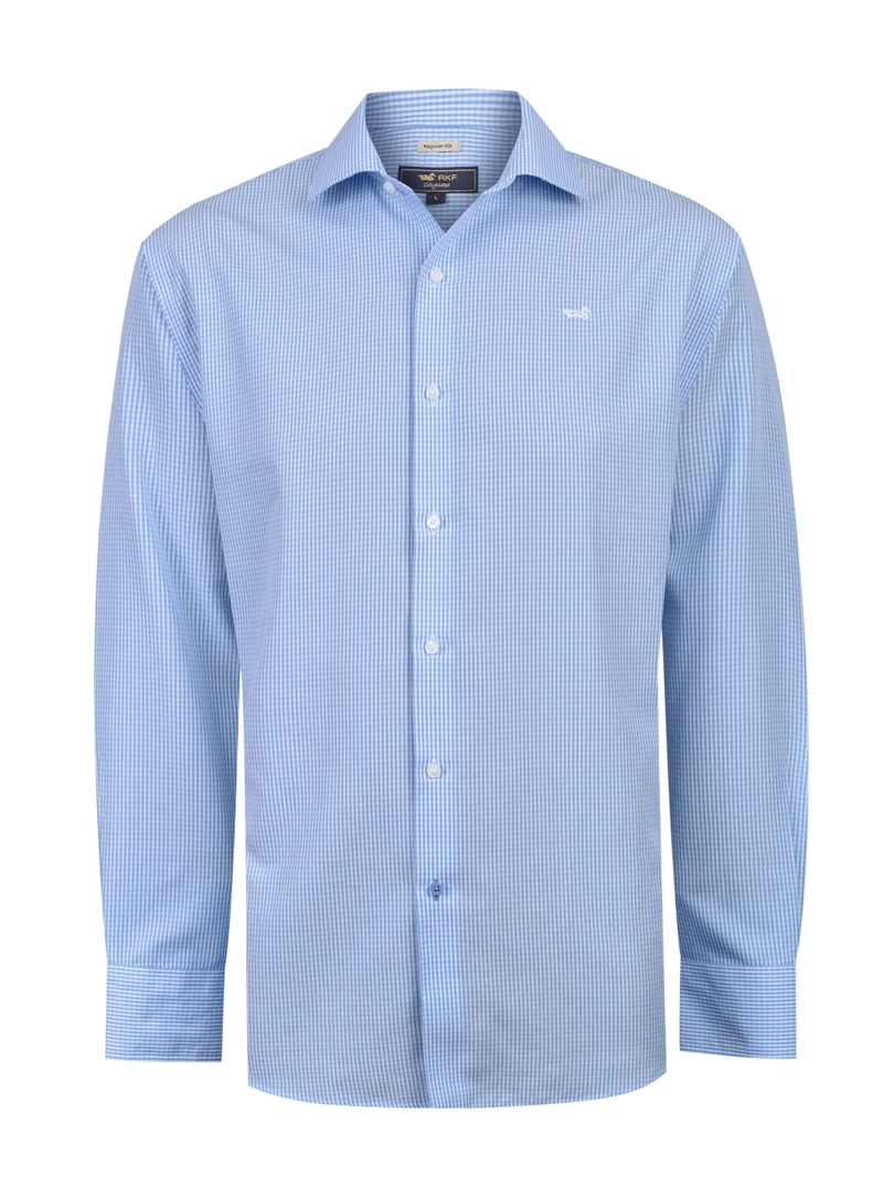 CAMISA CUELLO ITALIANO HOMBRE WF PC CELESTE ROCKFORD - 2