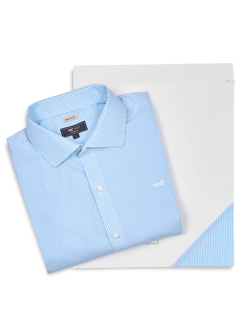CAMISA CUELLO ITALIANO HOMBRE WF PC CELESTE ROCKFORD - 6