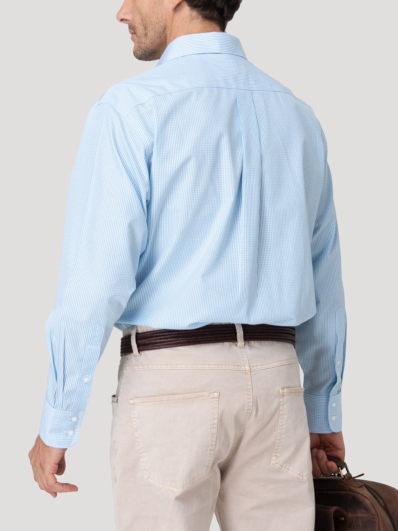 CAMISA CUELLO ITALIANO HOMBRE WF PC CELESTE ROCKFORD - 8