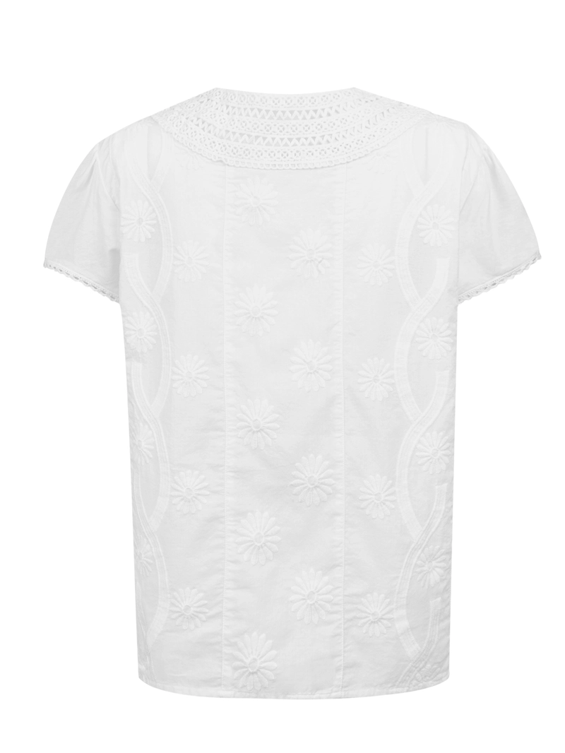 BLUSA ALGODON ORGANICO MUJER BALI BLANCO ROCKFORD - 2