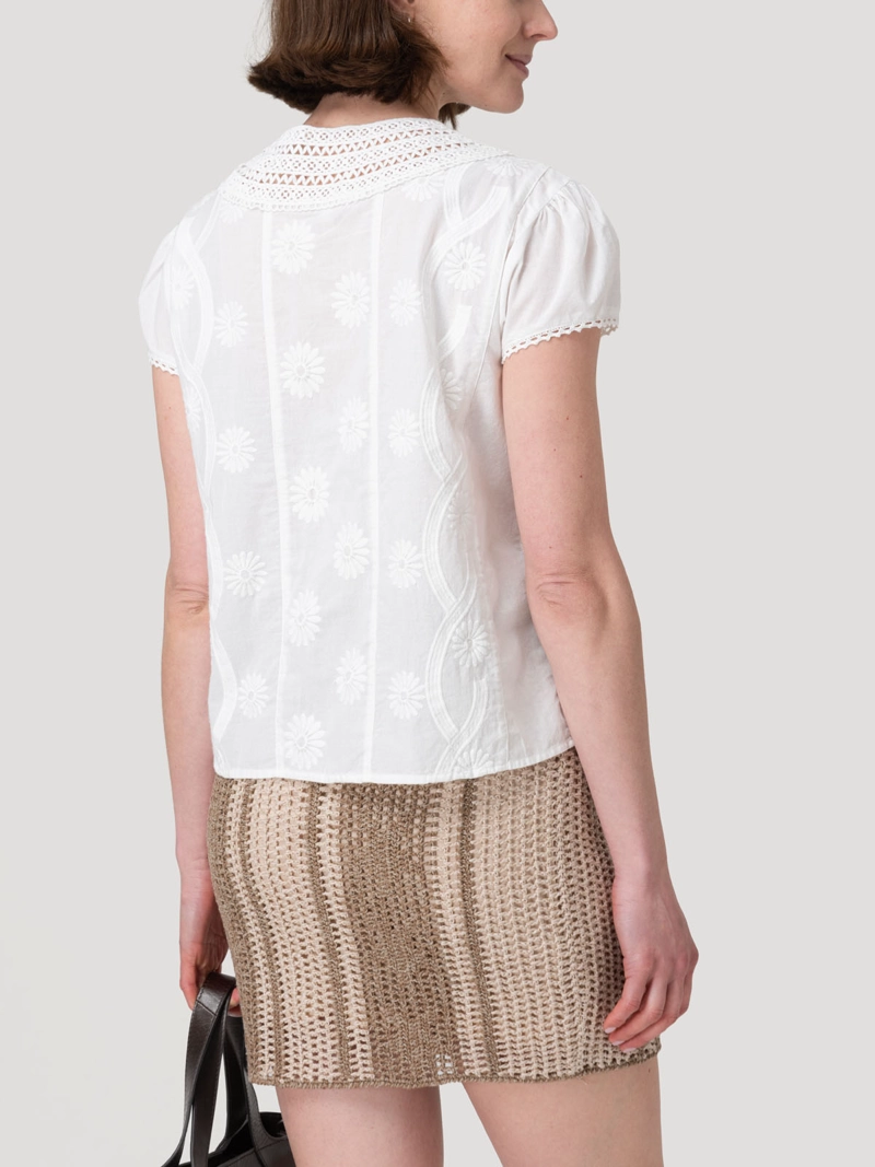BLUSA ALGODON ORGANICO MUJER BALI BLANCO ROCKFORD - 6
