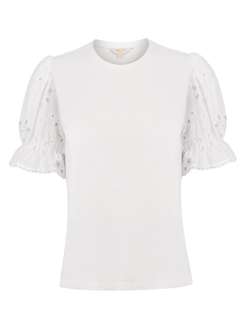 POLERA FIBRAS NATURALES MUJER VERBENA BLANCO ROCKFORD - 1