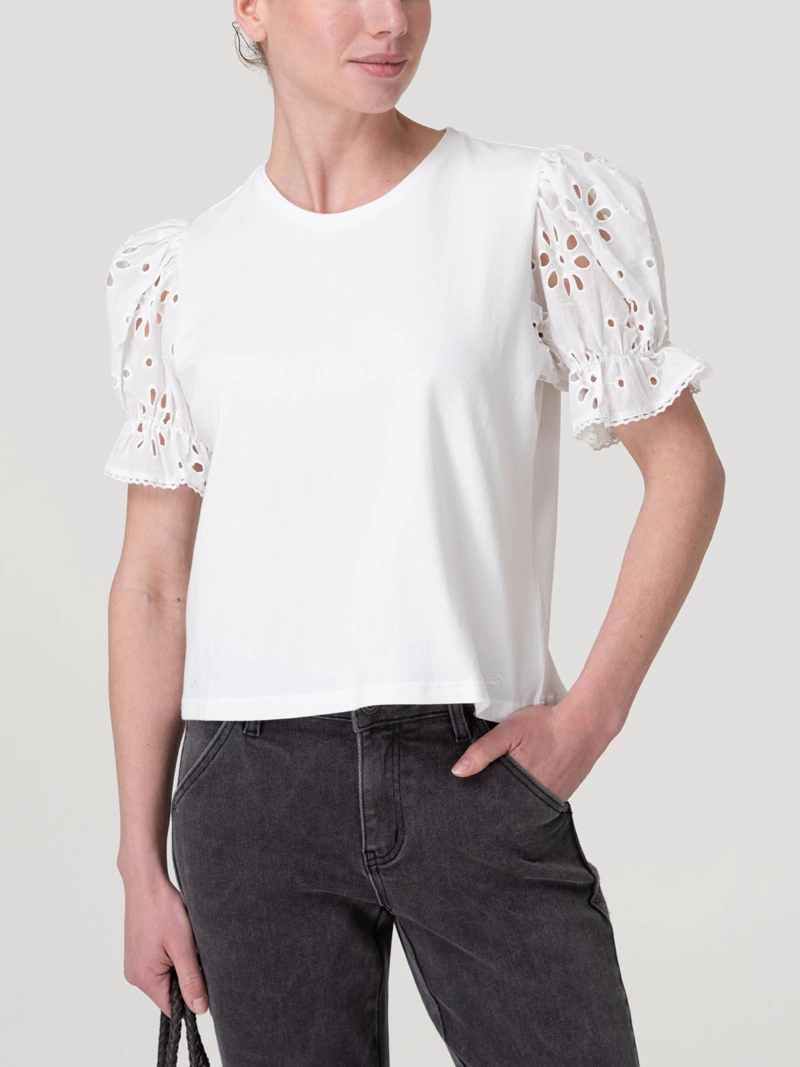 POLERA FIBRAS NATURALES MUJER VERBENA BLANCO ROCKFORD - 5
