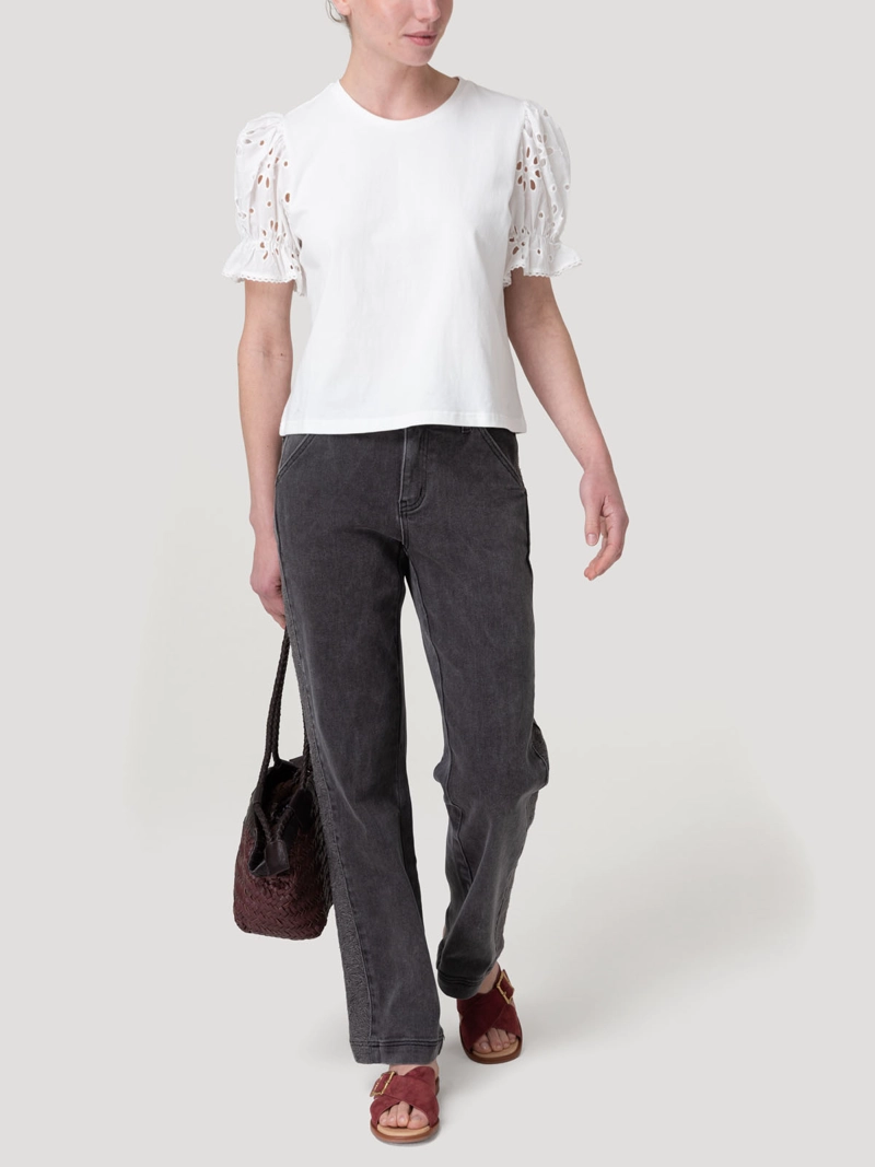 POLERA FIBRAS NATURALES MUJER VERBENA BLANCO ROCKFORD - 8