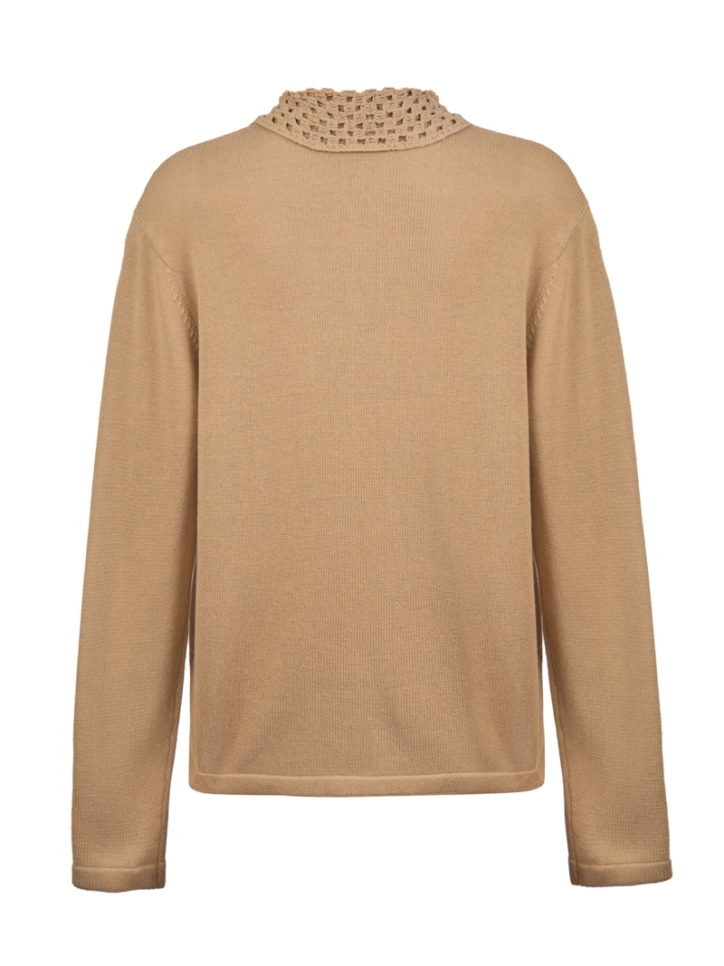 SWEATER ALGODON ORGANICO MUJER ANGELONIA CAFE  ROCKFORD - 2