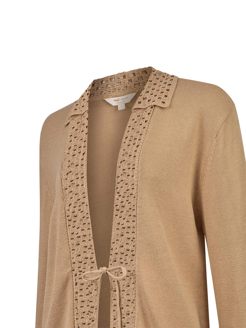 SWEATER ALGODON ORGANICO MUJER ANGELONIA CAFE  ROCKFORD - 4