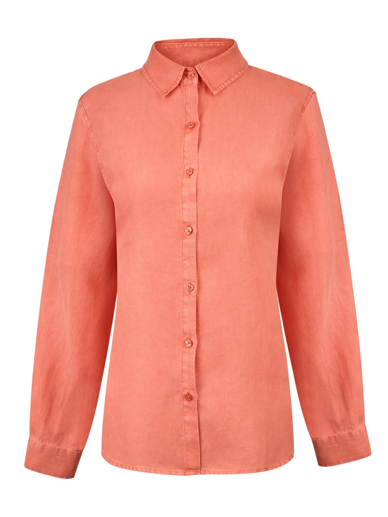 BLUSA LINO ORGANICO MUJER LIRIO NARANJO ROCKFORD - 1