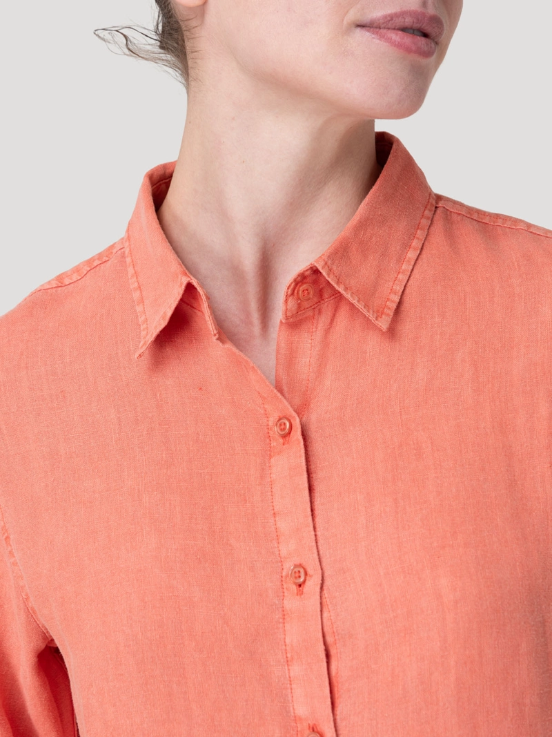 BLUSA LINO ORGANICO MUJER LIRIO NARANJO ROCKFORD - 7