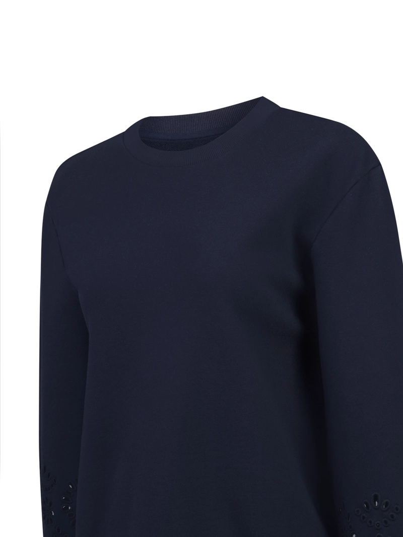 POLERON ALGODON ORGANICO MUJER ZENYA AZUL ROCKFORD - 4