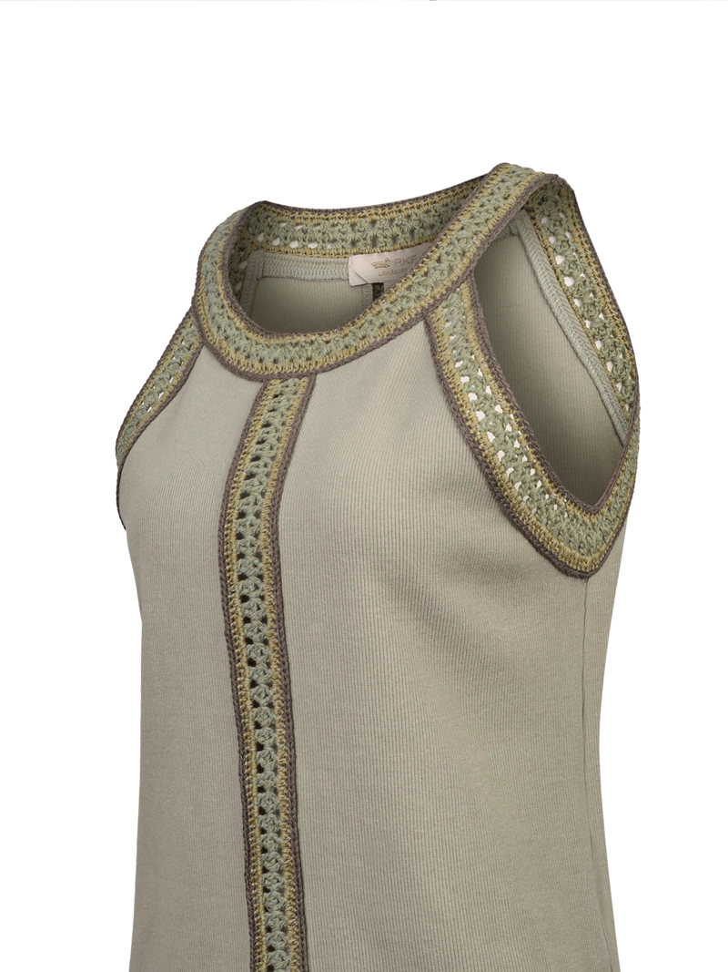 POLERA ALGODON ORGANICO MUJER TAVIRA VERDE ROCKFORD - 4