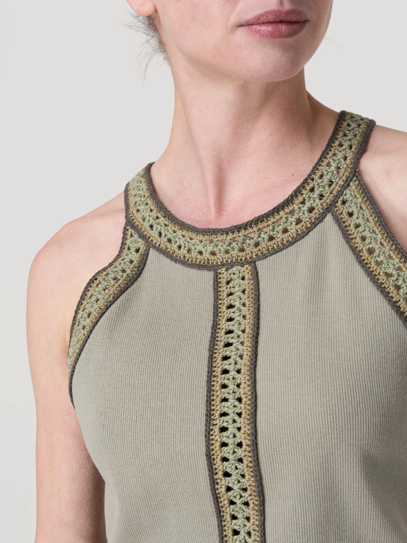 POLERA ALGODON ORGANICO MUJER TAVIRA VERDE ROCKFORD - 7