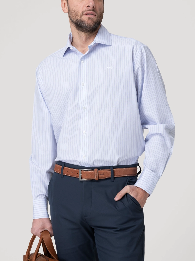 CAMISA CUELLO ITALIANO HOMBRE WF PC GRIS ROCKFORD - 6