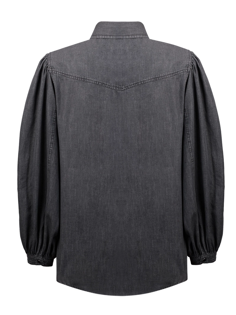 BLUSA TENCEL MUJER HIBISCO GRIS ROCKFORD - 2