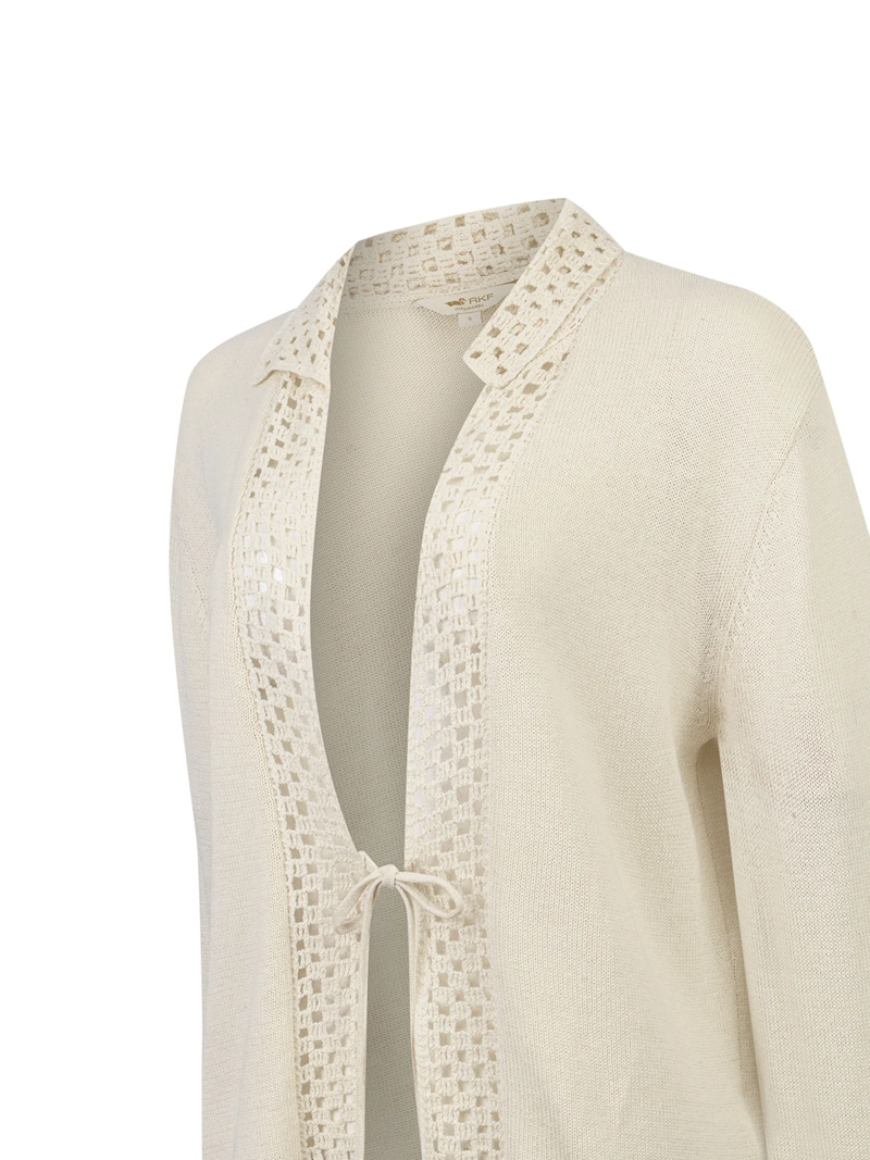SWEATER ALGODON ORGANIC MUJER ANGELONIA BEIG ROCKFORD - 4