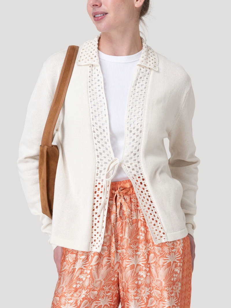 SWEATER ALGODON ORGANIC MUJER ANGELONIA BEIG ROCKFORD - 5