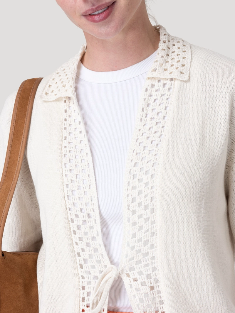 SWEATER ALGODON ORGANIC MUJER ANGELONIA BEIG ROCKFORD - 7