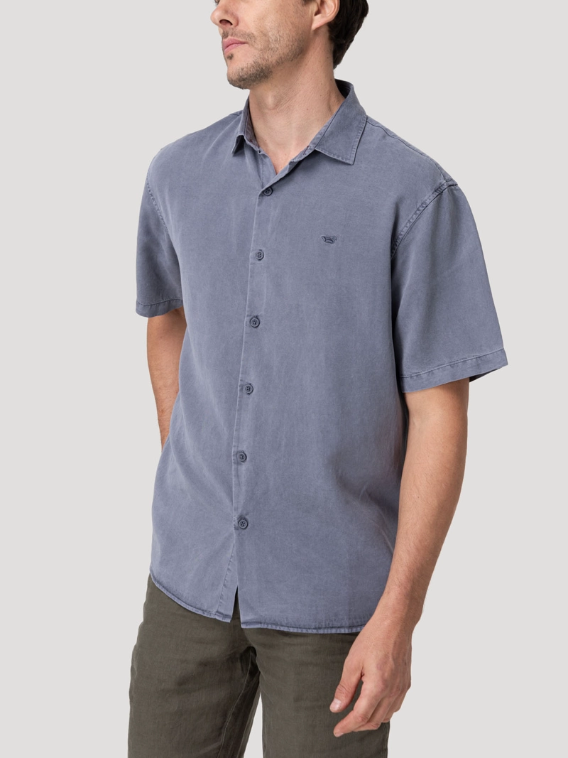 CAMISA TENCEL HOMBRE TENPRO AZUL OSCURO ROCKFORD - 5