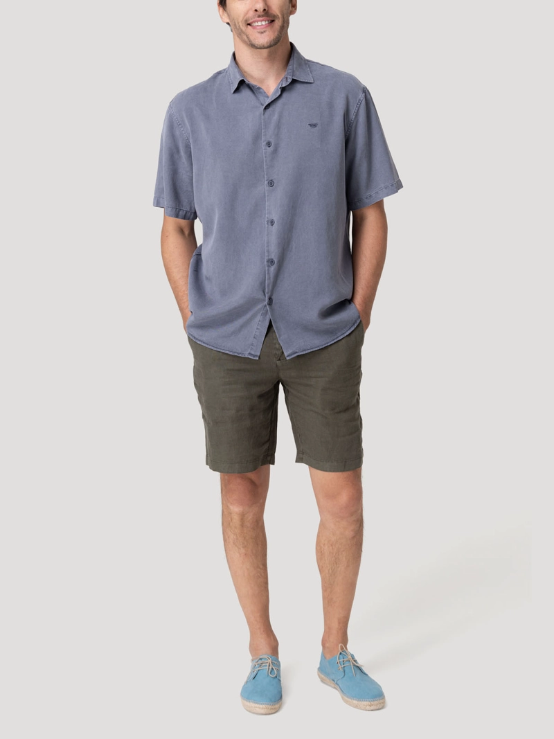 CAMISA TENCEL HOMBRE TENPRO AZUL OSCURO ROCKFORD - 8