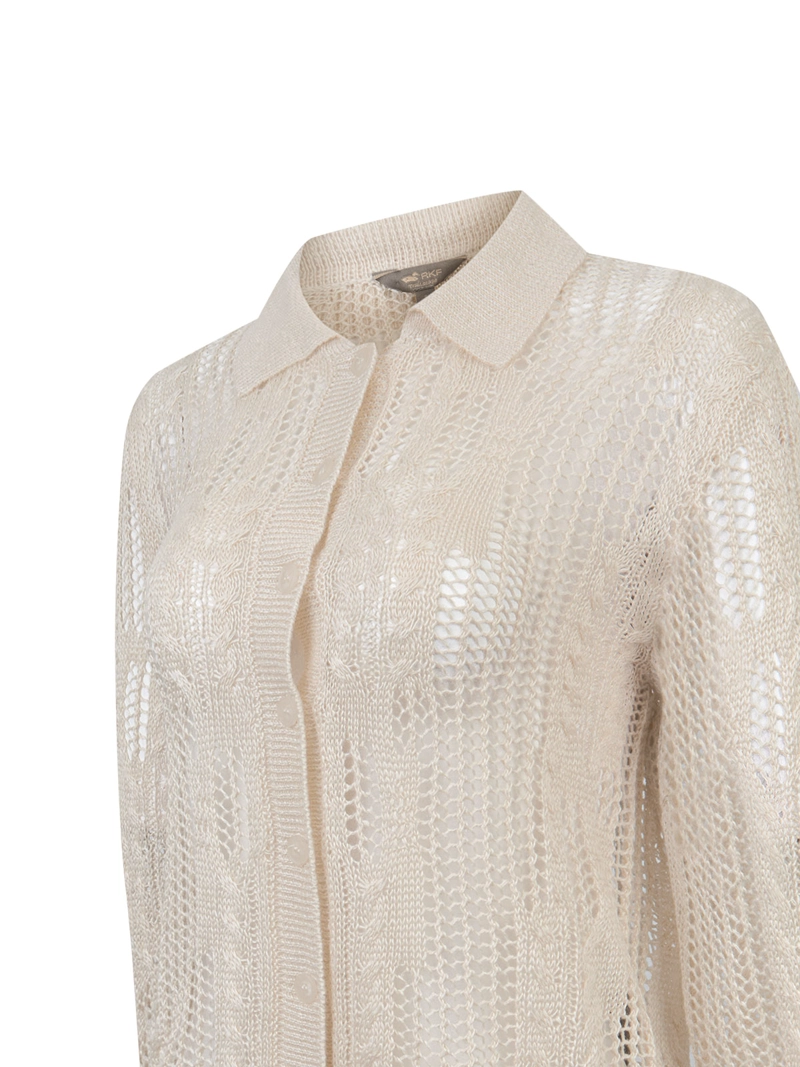 SWEATER LINO MUJER LUMEN BEIGE ROCKFORD - 4