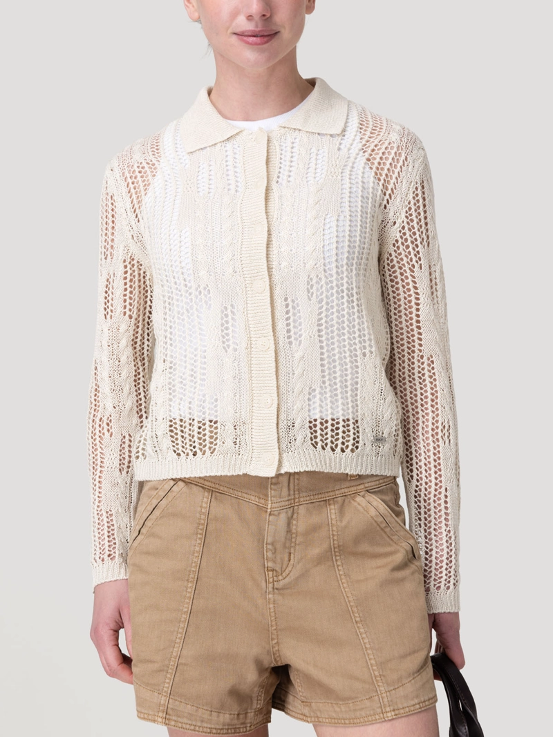 SWEATER LINO MUJER LUMEN BEIGE ROCKFORD - 5