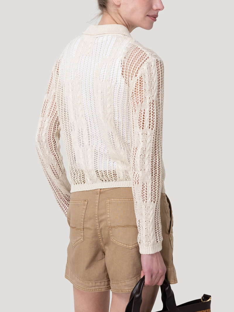 SWEATER LINO MUJER LUMEN BEIGE ROCKFORD - 6