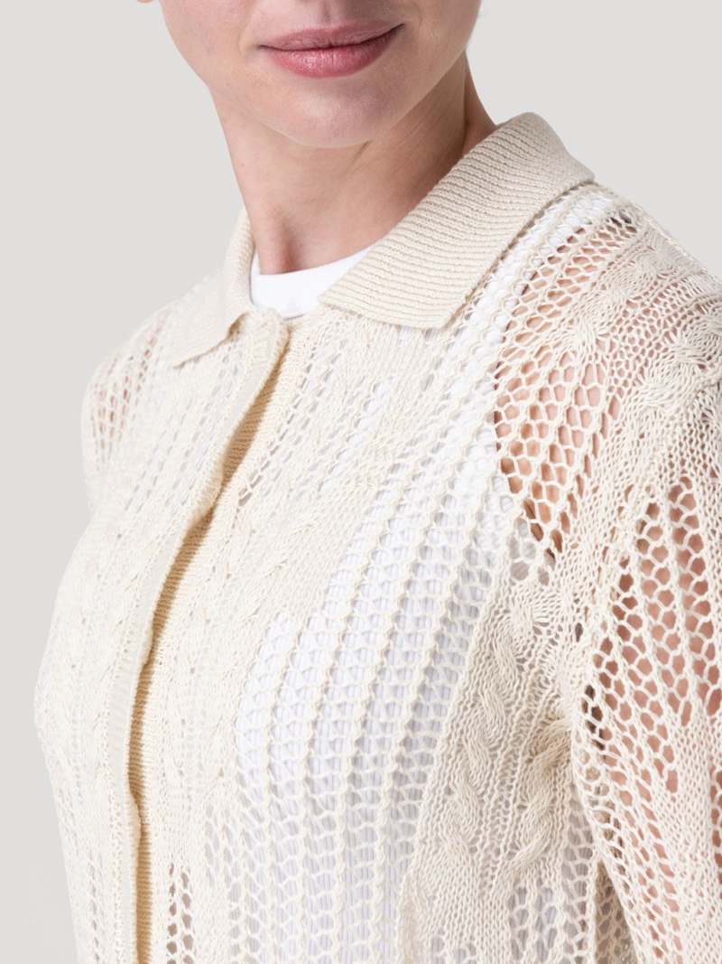 SWEATER LINO MUJER LUMEN BEIGE ROCKFORD - 7