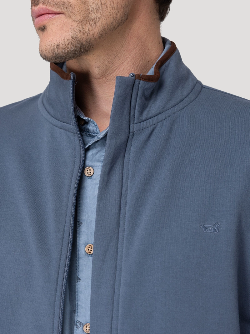 POLERON ALGODON ORGANICO HOMBRE RIMINI AZUL ROCKFORD - 7