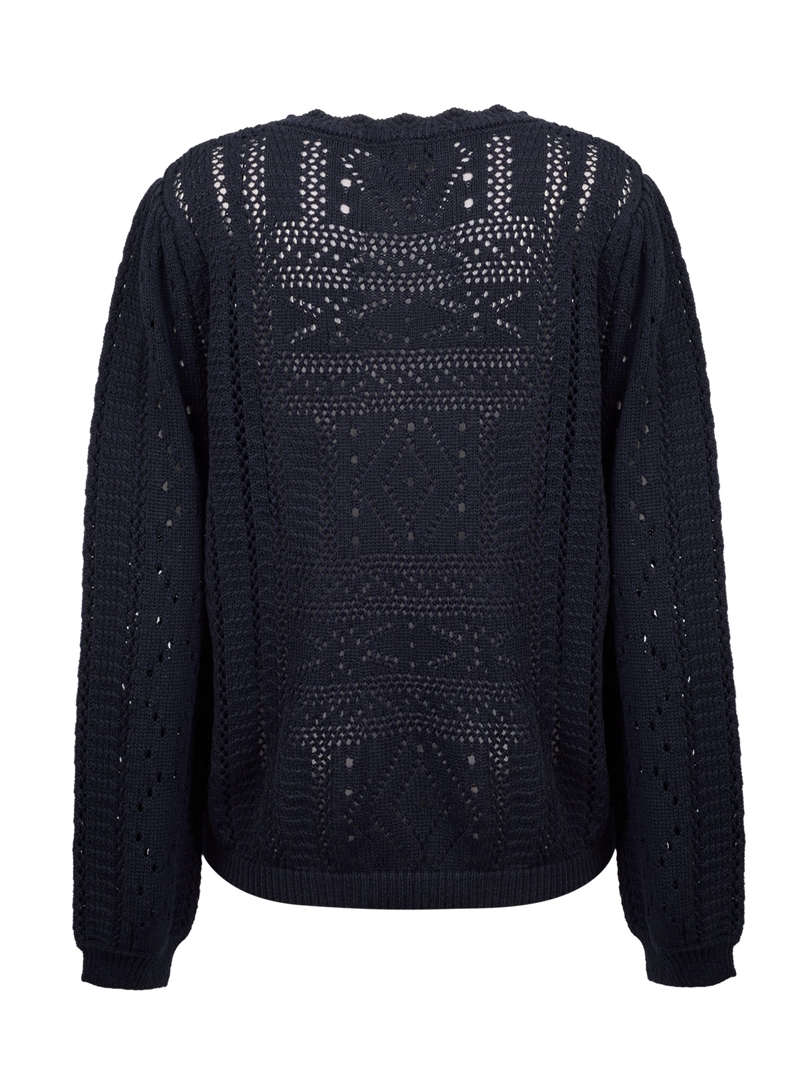 SWEATER ALGODON ORGANICO MUJER IGNARA AZUL ROCKFORD - 2