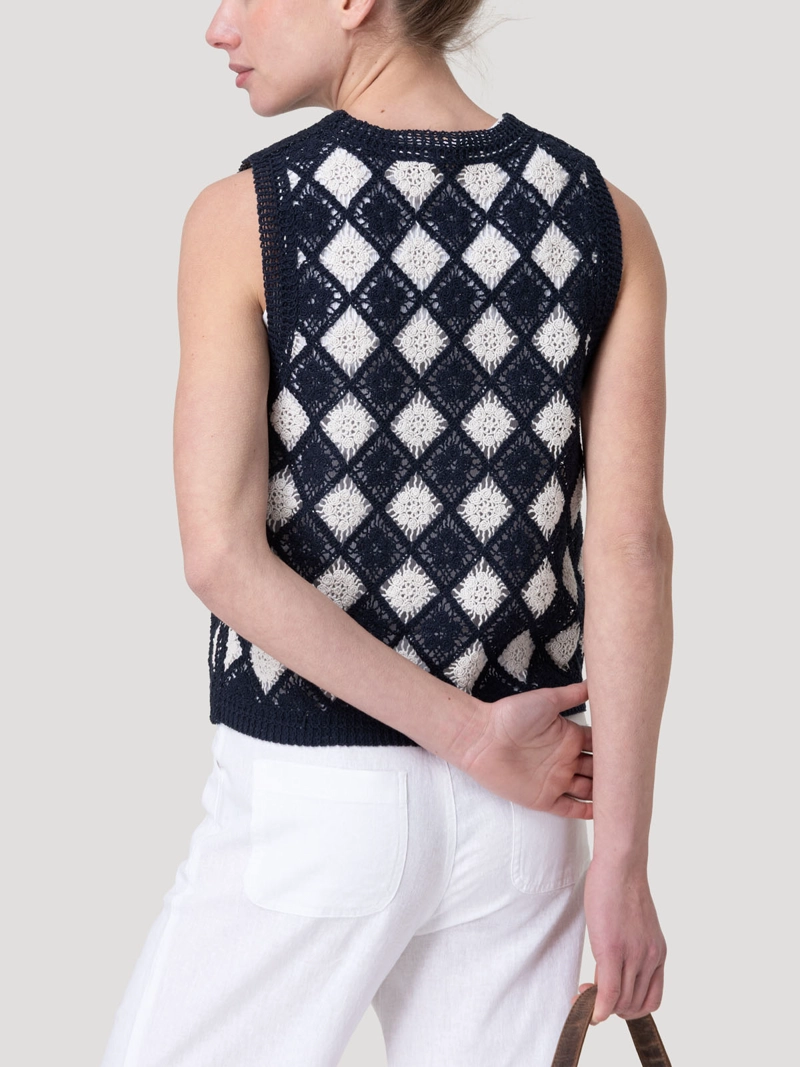 POLERA ALGODON ORGANICO MUJER RIMBOW AZUL ROCKFORD - 6