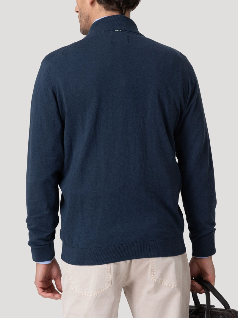SWEATER ALGODON ORGANICO HOMBRE BILBAOFULL AZU ROCKFORD - 6