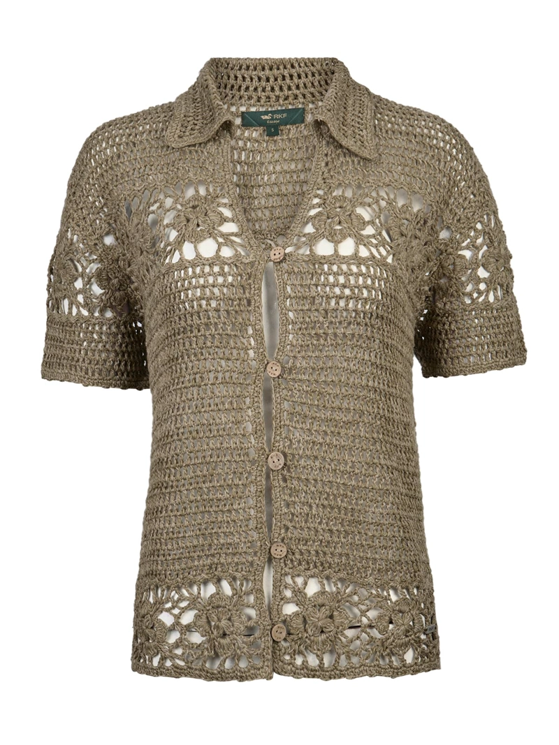 SWEATER ALGODON ORGANICO MUJER CROVA VERDE ROCKFORD - 1
