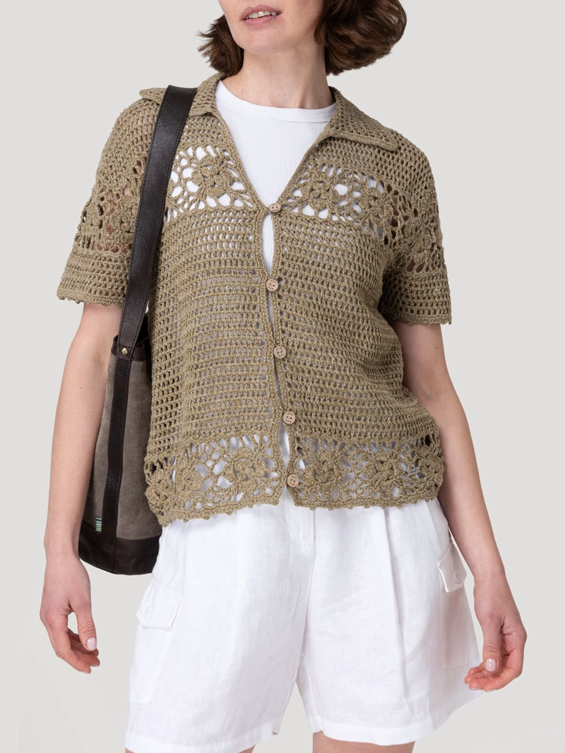 SWEATER ALGODON ORGANICO MUJER CROVA VERDE ROCKFORD - 5